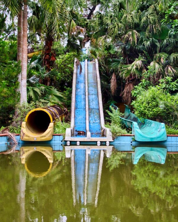 Rutschen im Wasserpark