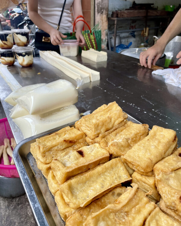 Frischer Tofu vom Markt