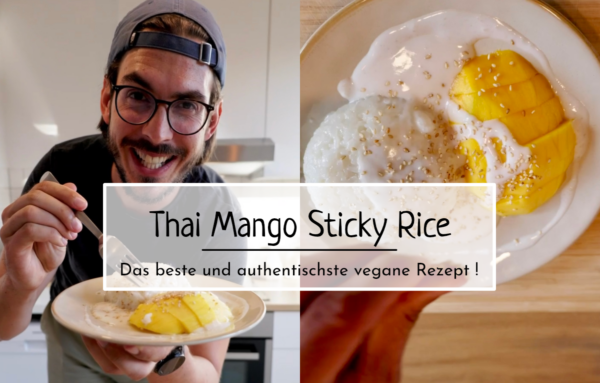 Zu sehen ist das fertige Mango Sticky Rice Rezept