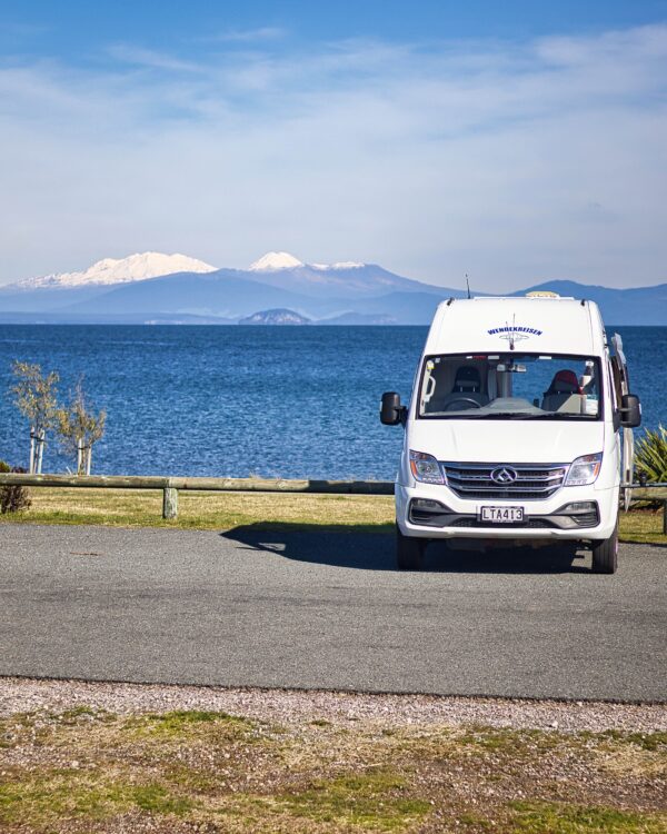 Neuseeland im Winter mit Camper I Lake Taupo